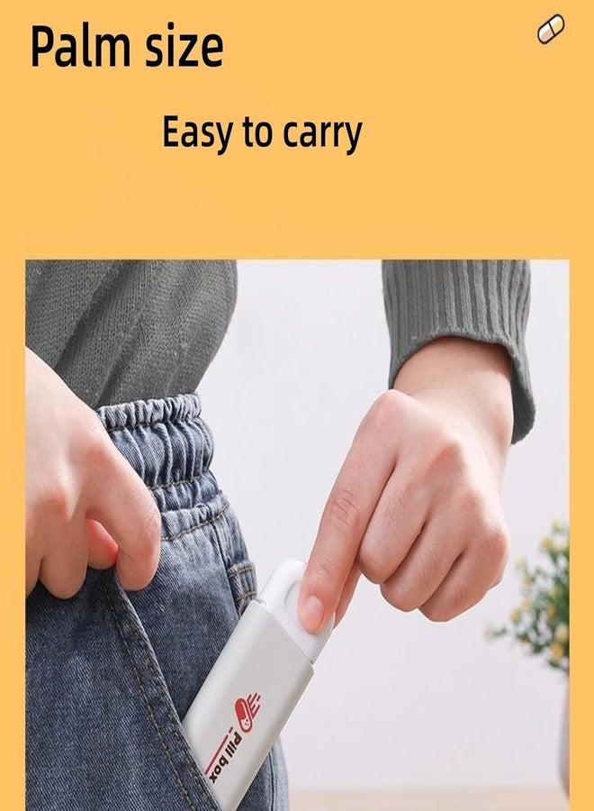 Prostuff.in علبة حبوب محمولة من Prostuff.in®، ثلاث مرات يوميًا، بثلاثة أقسام، علبة صغيرة للأدوية اليومية، علبة حبوب محمولة متعددة الألوان، قطعة واحدة - Image 4